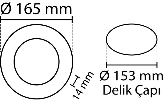 2ks NOAS SLIM LED panel biely 12W/180Lm okrúhly zapustený okrúhly (vrátane zdroja napájania) 4000K YL10-1207