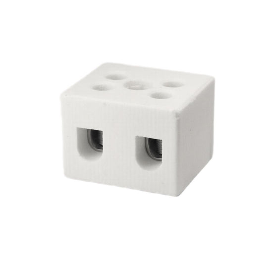 ONKA 0,75-1,5 mm2 / 2-vodičový steatitový / keramický / porcelánový konektor - PORCELÁNOVÝ TERMINÁLOVÝ BLOK, 1070001