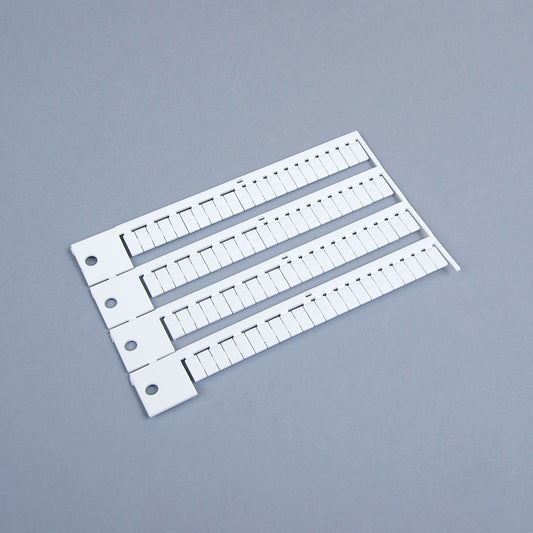 OD10-5P KOMBINOVANÁ ODTRHÁVACIA ŠTÍTKA BEZ TLAČE (pre svorkovnice 1,5 mm²)