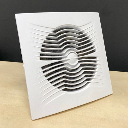 ARS - bÍlý nástěnný axiální koupelnový / WC ventilátor bílý s mřížkou tichý 150mm, 280 m3/h, 340043
