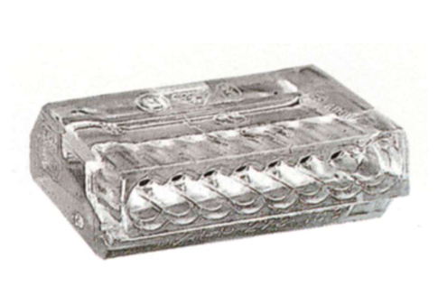 Priehľadný konektor Push-in 2,5 mm², 8-pólový