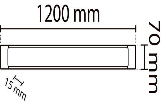 2ks - 120 cm LED panel 40W IP20 Studená bílá / 6500K svítidla 3600Lm YL98-1200