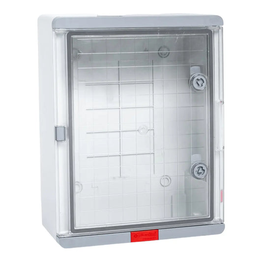 Plastový box IP 67, priehľadné dvere, 400x300x170 mm