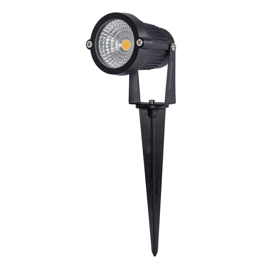 NOAS studená bílá zahradní lampa reflektor zapichovací světla zemní LED sloupek 5W 450Lm 6500K YL74-0501