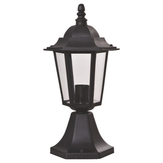 Záhradná stĺpová lampa E27 40cm plast