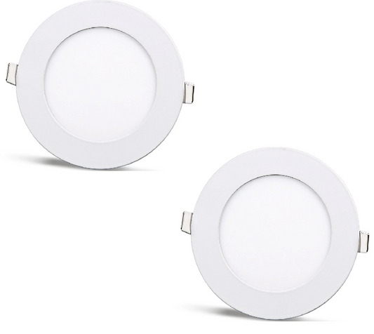 2 ks SLIM LED panel studená bílá /6500K 12W / 1080Lm kruhový vestavný kulatý (napájecí zdroj součástí sestavy) 6500K YL10-1200
