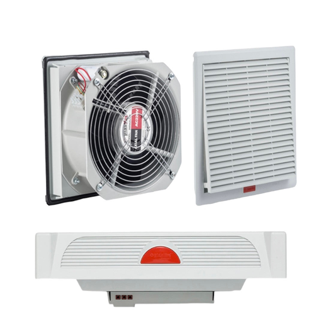 Ventilátory, mriežky a filtre pre rozvádzače