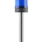 Flashing ø70 NUT.CONN.SIGNAL BEACON S BUZZ., 40-250V AC/DC., BLUE WITH 20CM EXT.TUBE
