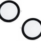 2 pcs - SLIM LED panel black frame cool white /6500K 18W / 1620Lm round recessed circular (power supply included) 6500K YL10-1800-S