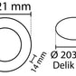 2 ks - SLIM LED panel bílá / 4000K 18W / 1620Lm kruhový vestavný kulatý (napájecí zdroj součástí sestavy) 4000K YL10-1807