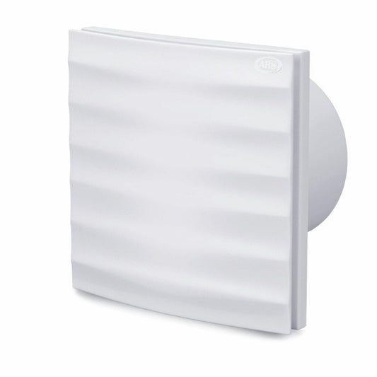 Alize ARS - bÍlý nástěnný axiální koupelnový / WC ventilátor bílý s mřížkou tichý 120mm, 180 m3/h, 348563