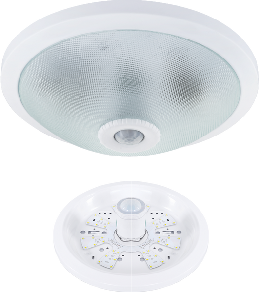 LED Ceiling Light 18W with PIR Motion Sensor Round Light with IR Sensor