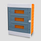 ARS Modular Distribution Board 36 MOD (36 fuses), flush-mounted plastic distribution cabinet, transparent doors IP40, 347415