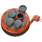 IP44 Compact extension cable with reel, 5 m cable with 4 sockets + thermal/child protection, 3x1 mm2, SCHUKO grounding type, PHP-05310-F