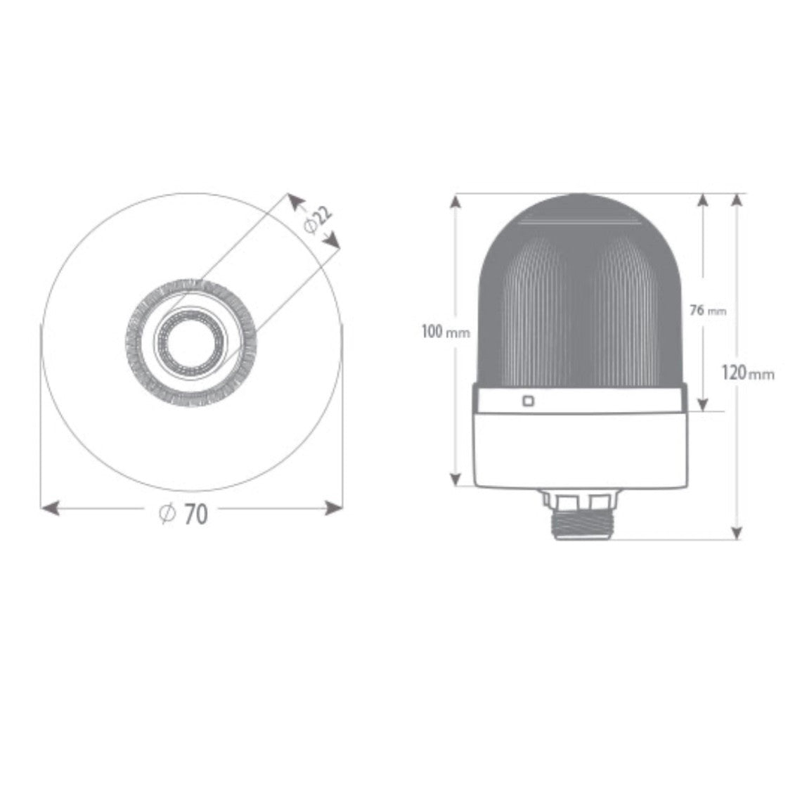 Surface Mount Signal Light, Multicolor RGB