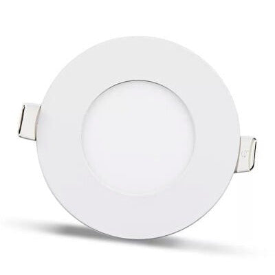 2 ks - kulatý LED panel 3W / 270Lm bílá kruhový vestavný (napájecí zdroj součástí sestavy) 4000K YL10-0307