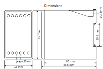 Priame digitálne nadprúdové relé s 3×3-miestnym LED displejom TRM-25