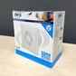 ARS - bÍlý nástěnný axiální koupelnový / WC ventilátor bílý s mřížkou tichý 120mm, 180 m3/h, 340042