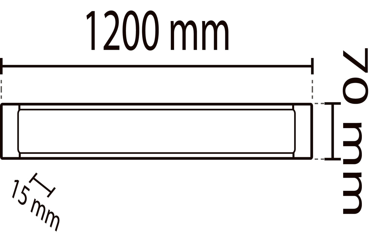 2ks - 120 cm LED panel 40W IP20 Studená bílá / 6500K svítidla 3600Lm YL98-1200