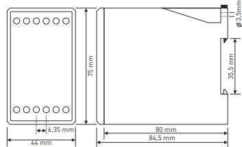 Digitálne nadprúdové relé s 3×3-miestnym LED displejom TRM-300