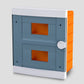 ARS Modular Distribution Board 16 MOD (16 fuses), flush-mounted plastic distribution cabinet, transparent doors IP40, 341206