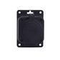 Black "rubber" surface socket 250V, 16A, IP44, SCHUKO 2P+Z, 1KMP-F, Bylion