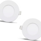2 ks - kulatý LED panel 3W / 270Lm bílá kruhový vestavný (napájecí zdroj součástí sestavy) 4000K YL10-0307