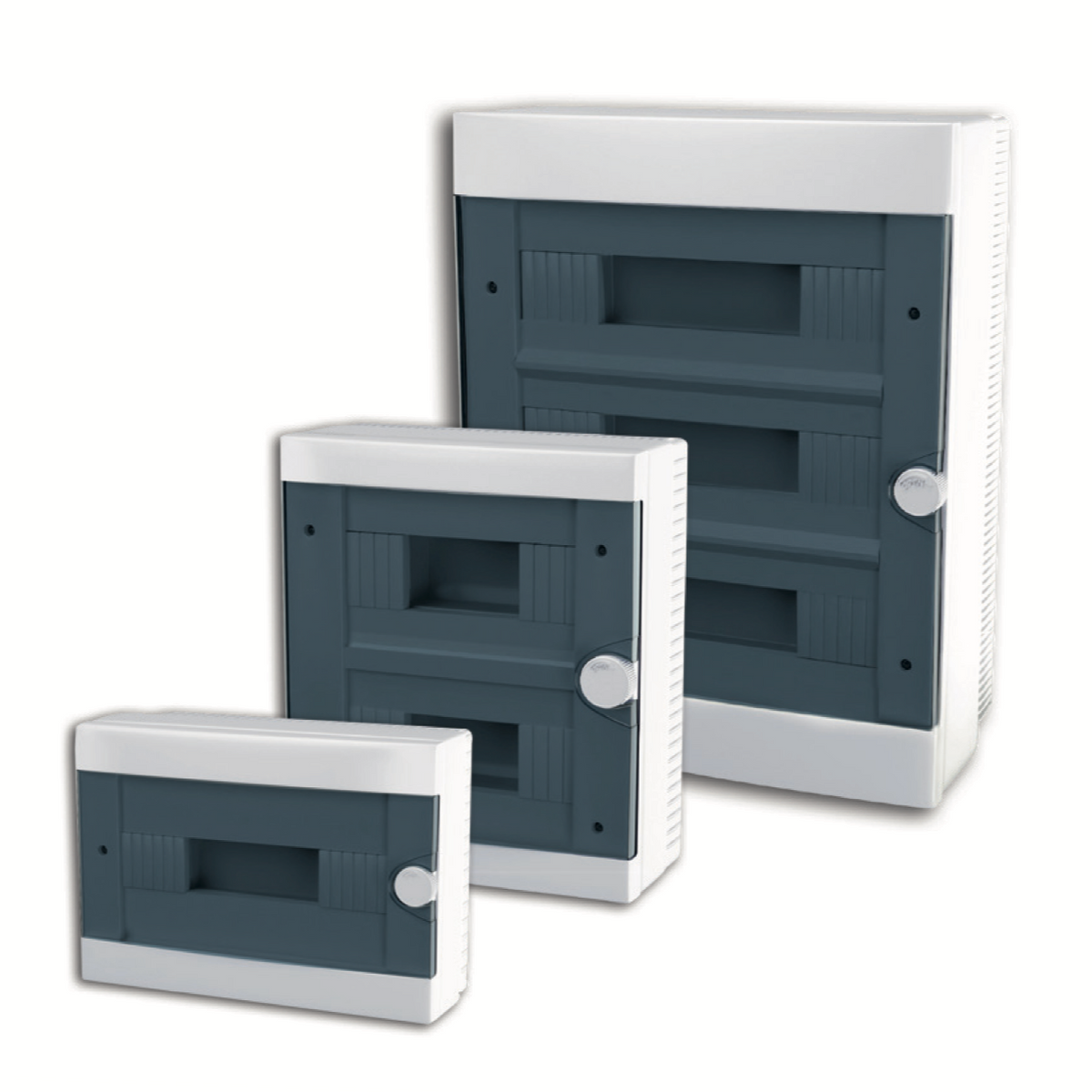 ARS Modular Distribution Board 36 MOD (36 fuses), surface-mounted distribution cabinet, plastic, transparent doors IP40, 347414