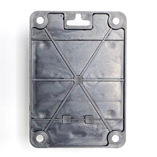 Socket, French, Type E (Pin), Black "Rubber" for Surface 250V, 16A, IP44, 2P+E, 1KMP-E, Bylion