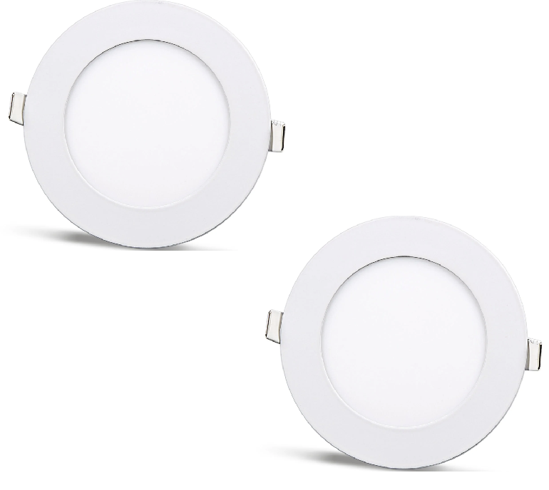 2 ks SLIM LED panel studená bílá /6500K 12W / 1080Lm kruhový vestavný kulatý (napájecí zdroj součástí sestavy) 6500K YL10-1200