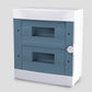 ARS Modular Distribution Board 24 MOD (24 fuses), surface-mounted distribution cabinet, plastic, transparent doors IP40, 341207