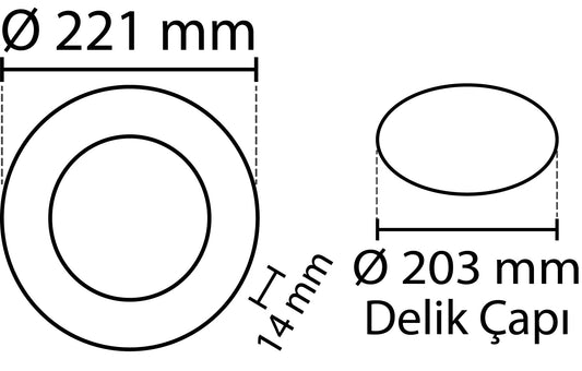 2 ks - SLIM LED panel studená bílá /6500K 18W / 1620Lm kruhový vestavný kulatý (napájecí zdroj součástí sestavy) 6500K YL10-1800