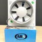 ARS - bÍlý nástěnný axiální koupelnový / WC ventilátor bílý s mřížkou tichý 150mm, 280 m3/h, 340043